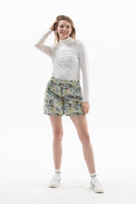 Prickly Pear Zip Front Skirt