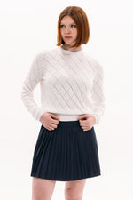 Pointelle LS Sweater