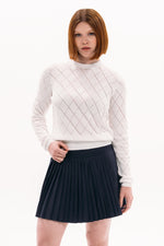 Pointelle LS Sweater