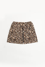 Leopard Zip Front Skirt