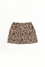 Leopard Zip Front Skirt