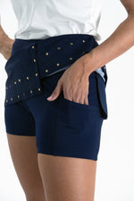Studded Wrap Skirt