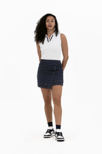 Studded Wrap Skirt