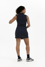 Studded Wrap Skirt
