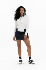 Studded Wrap Skirt