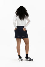 Studded Wrap Skirt