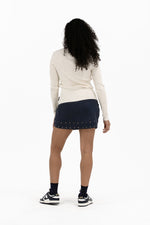 Studded Wrap Skirt
