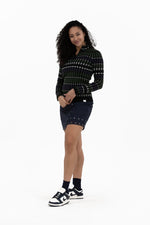Studded Wrap Skirt
