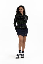 Studded Wrap Skirt