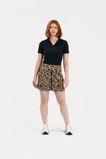 Leopard Zip Front Skirt