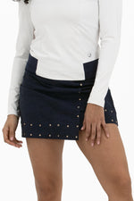 Studded Wrap Skirt