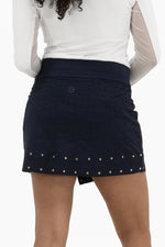 Studded Wrap Skirt