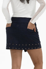 Studded Wrap Skirt