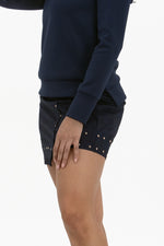 Studded Wrap Skirt