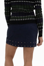 Studded Wrap Skirt