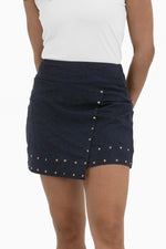 Studded Wrap Skirt