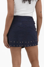 Studded Wrap Skirt