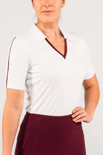 WHITE/BORDEAUX