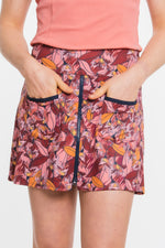Birds In Paradise Front Zip Skirt
